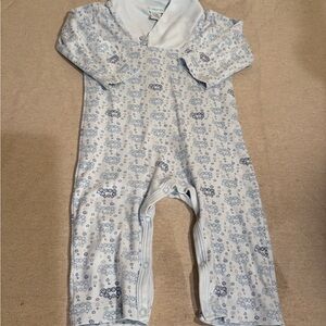 Unisex Baby One-Piece Romper in Light
